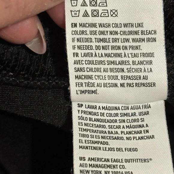 American Eagle Jogger Sweatpants Men’s M Black Zip Pockets Athletic - Picture 5 of 10